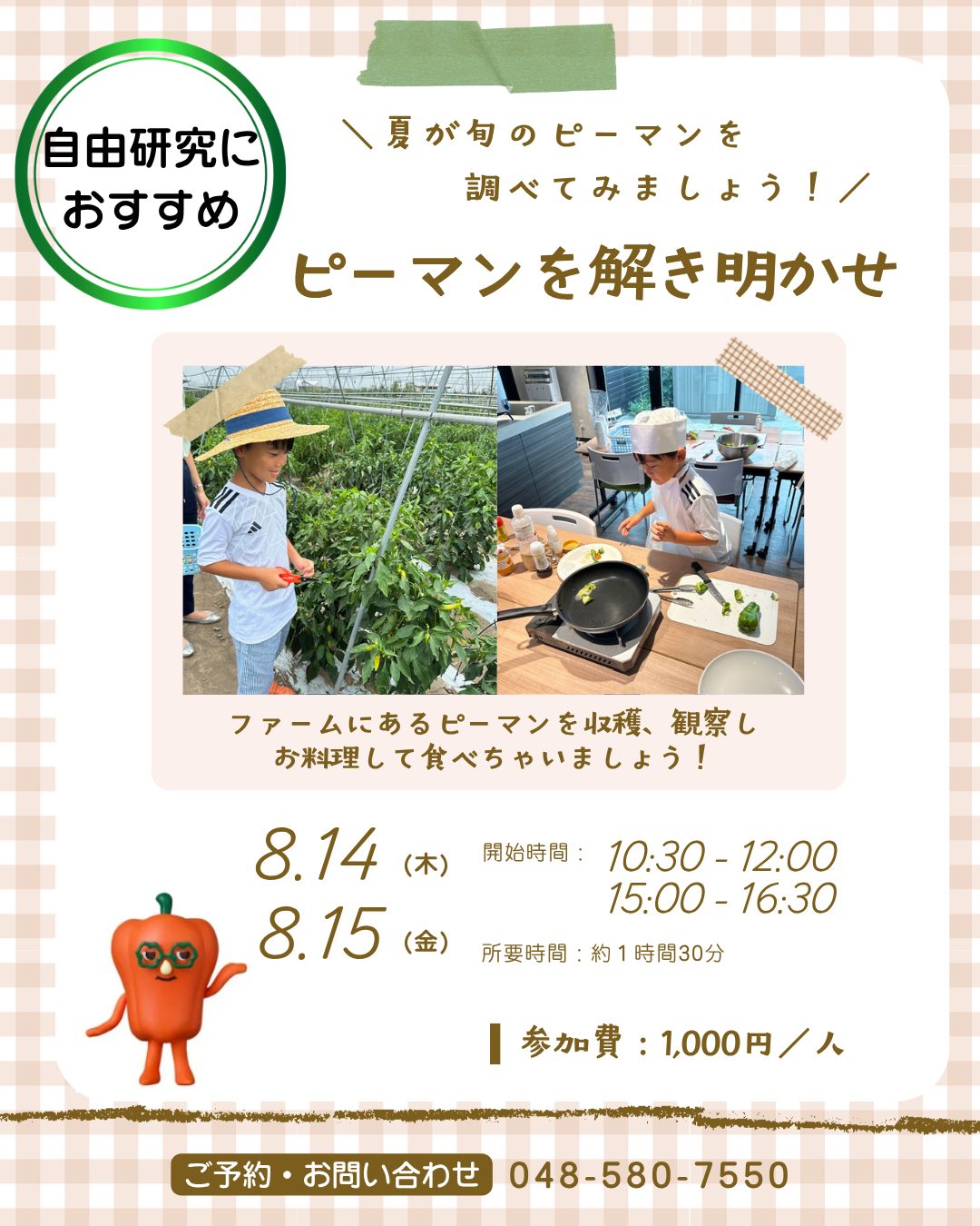 野菜教室「ピーマンを解き明かせ！」｜深谷テラス ヤサイな仲間たちファーム