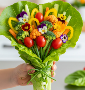 野菜教室　母の日「ブーケサラダ作り」｜深谷テラス ヤサイな仲間たちファーム